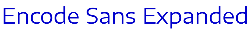 Encode Sans Expanded フォント